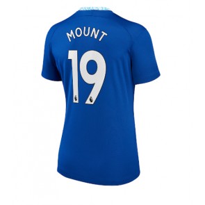 Chelsea Mason Mount #19 kläder Kvinnor 2022-23 Hemmatröja Kortärmad